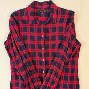 Banana Republic Dillon Classic Fit Plaid Button-Up Shirt | Size M